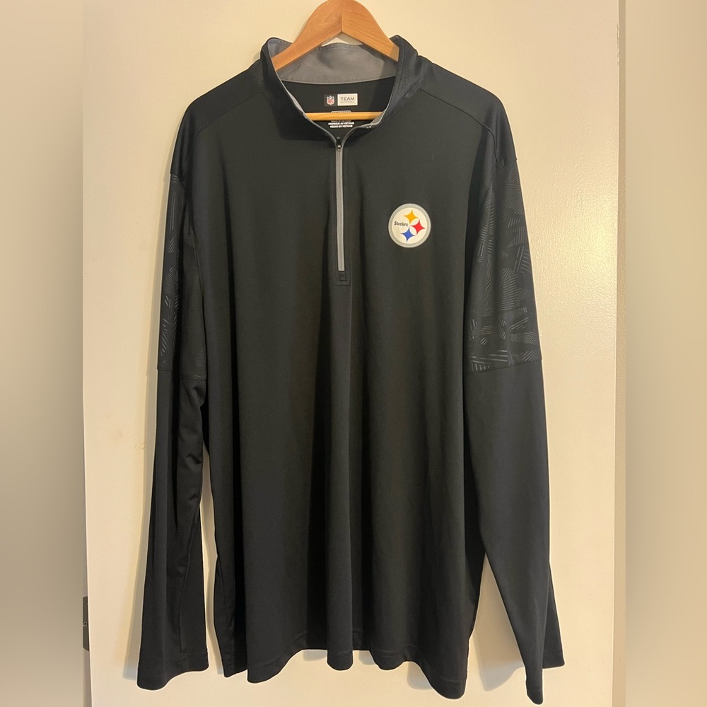 Pittsburgh Steelers NFL Team Apparel Half Zip Pullover